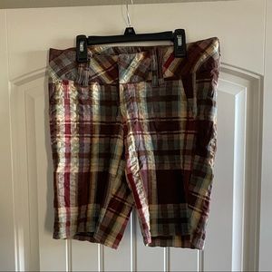 Plaid Bermuda shorts